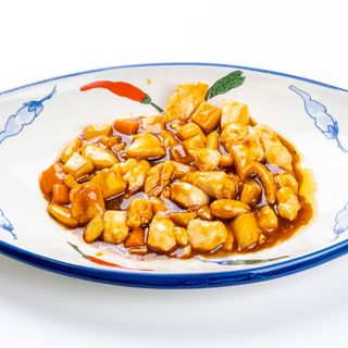 128. Pollo con mandorle