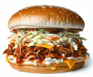 Pork Guinness burger