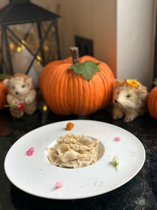 Дамплінги з куркою (варені)