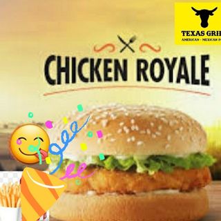Special Festa. 2Texas chicken Royal king Crunch+patatine 