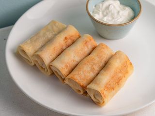 Млинці з куркою та грибами