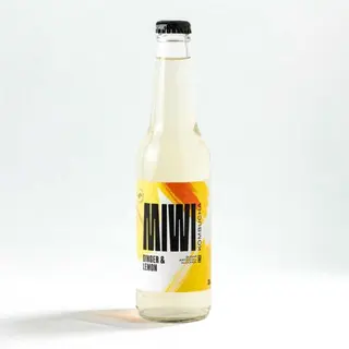 Kombucha de limón y jengibre