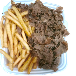 MegaTalerz kebab frytki+Mięso 