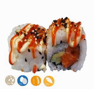 Spicy Roll Salmón (8 Pzs.)
