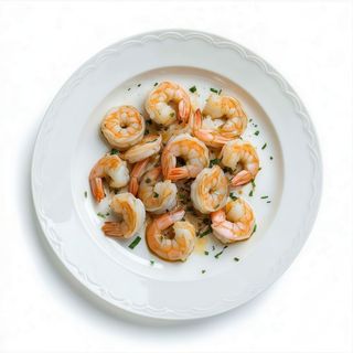 Gambas Con Bacon A La Crema
