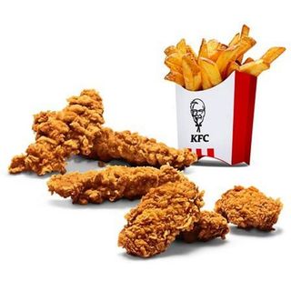 3 Alitas Picantes + 3 Tiras + Patatas