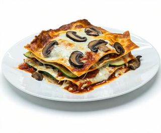 Lasaña De Champiñones Y Calabacín