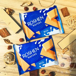 Wafelki Roshen o smaku mlecznym 72g