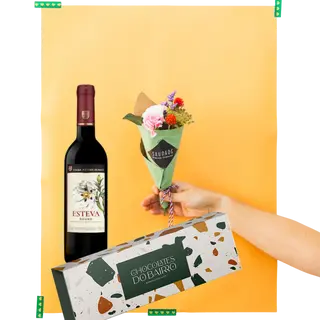 PACK CONE + VINHO TINTO+ CHOCOLATE 