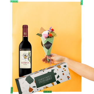 PACK CONE + VINHO TINTO+ CHOCOLATE 