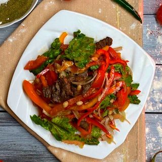 Салат теплый