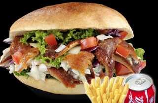 Menú Pita Kebab De Pollo