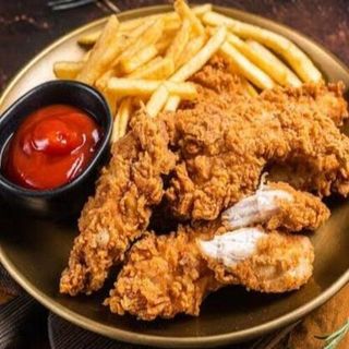 Crispy Chicken Fillet with Chips