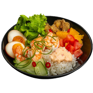 Боул з креветками з апельсином(доставка)