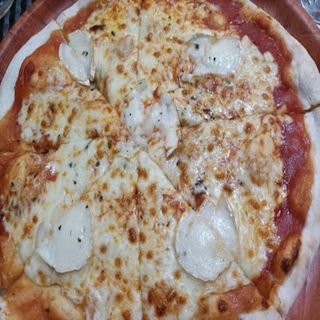 Pizza de queso de cabra