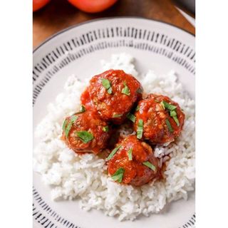Meat Ball Masala served with Rice