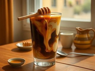 Кава з молоком і медом L (400ml)