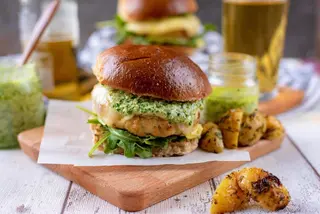 Chicken Gruyère  Burger