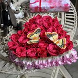 Aranjament Trandafiri Purple Heart