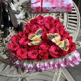 Aranjament Trandafiri Purple Heart