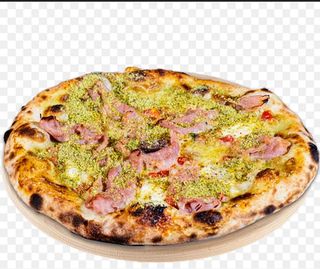 Mortadella e pistacchio super pala