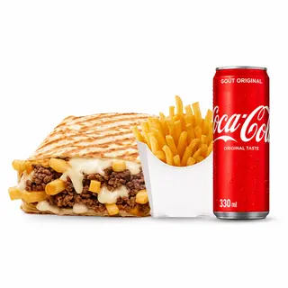 Tacos M viande avec coca colas
