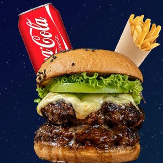 Menú hamburguesa de ternera Doble 