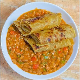 Chapati+ Bean Stew