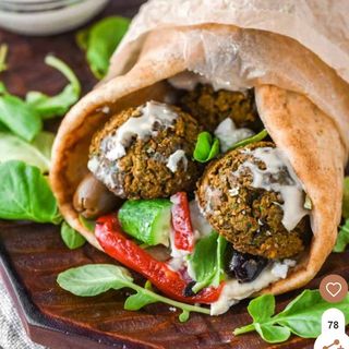 Wrap Húmus e Falafel Bio