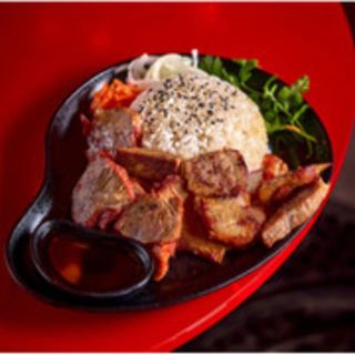 Arroz con cerdo braseado