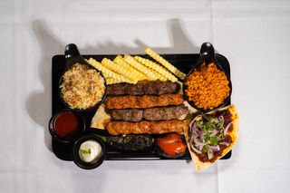 Kebab de boeuf & poulet grillés