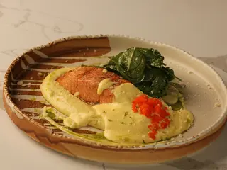 Лосось з сирним пюре (350g)