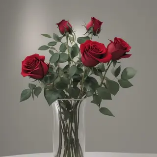 Ramo de 6 rosas rojas