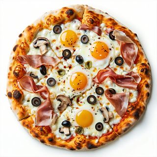 Pizza bianca condita normale