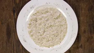 Risotto cacio e pepe