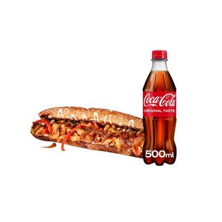 Philly'd up chicken + Coca-cola 0,5l