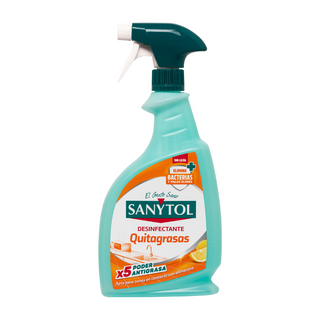 Limpiador Desinfectante Sanytol Quitagrasas Pistola 750 Ml