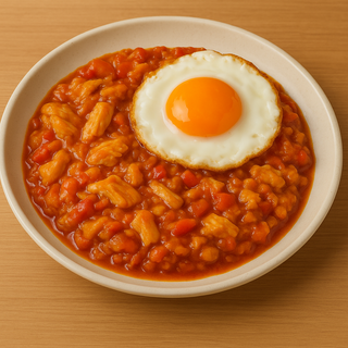 Ajoarriero con huevo frito 