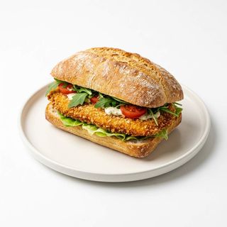 Panino con cotoletta menù