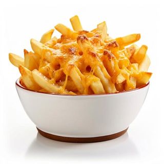 Patatas Fritas Con Queso Gratinado