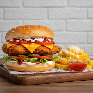 Burger de pui crispy