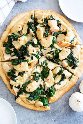 Roasted Garlic & Spinach Pizza Large