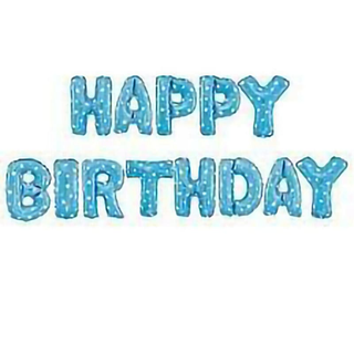 Set Baloane Litere Happy Birthday