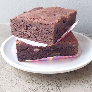 Brownie al cioccolato e banana - una fetta 