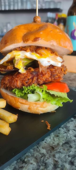 Hamburguesa Crunchy De Pollo