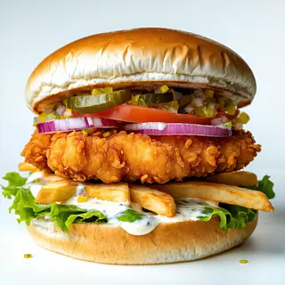 Burger z kurczakiem