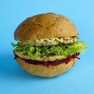 Burger salmone gravlax