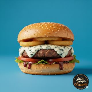 Black & blue burger
