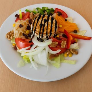 Ensalada de queso de cabra