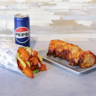 COMBO The Kannibal: una ración de carne, una pita y una bebida